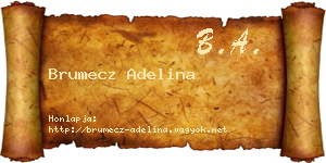 Brumecz Adelina névjegykártya